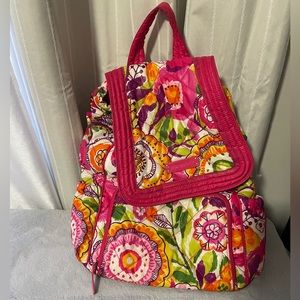 Adjustable nylon puffy Vera Bradley Backpack!